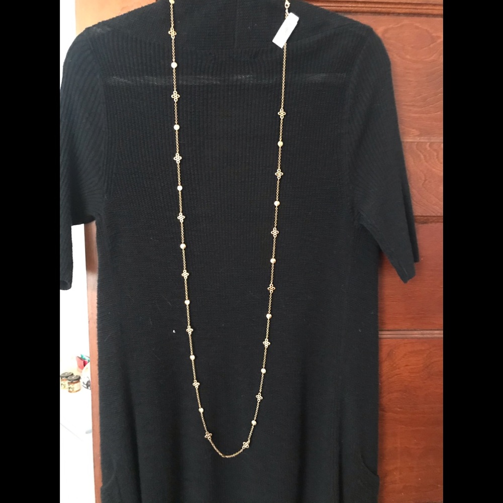 Lauren long gold necklace